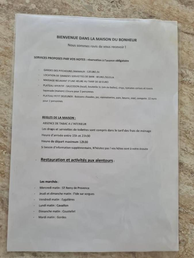 Willa La Pause En Luberon Cavaillon Zewnętrze zdjęcie